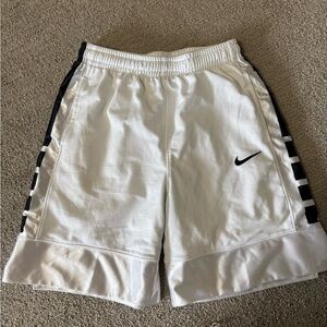 Nike Kids White and Black Shorts